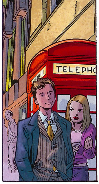 The Doctor! With Rose Tyler. Just as it should be.