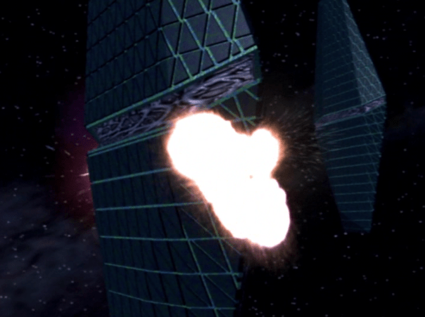 It's really hard to capture how bad this CGI is with just one screenshot, but suffice it to say that it makes "Babylon 5" look good. 